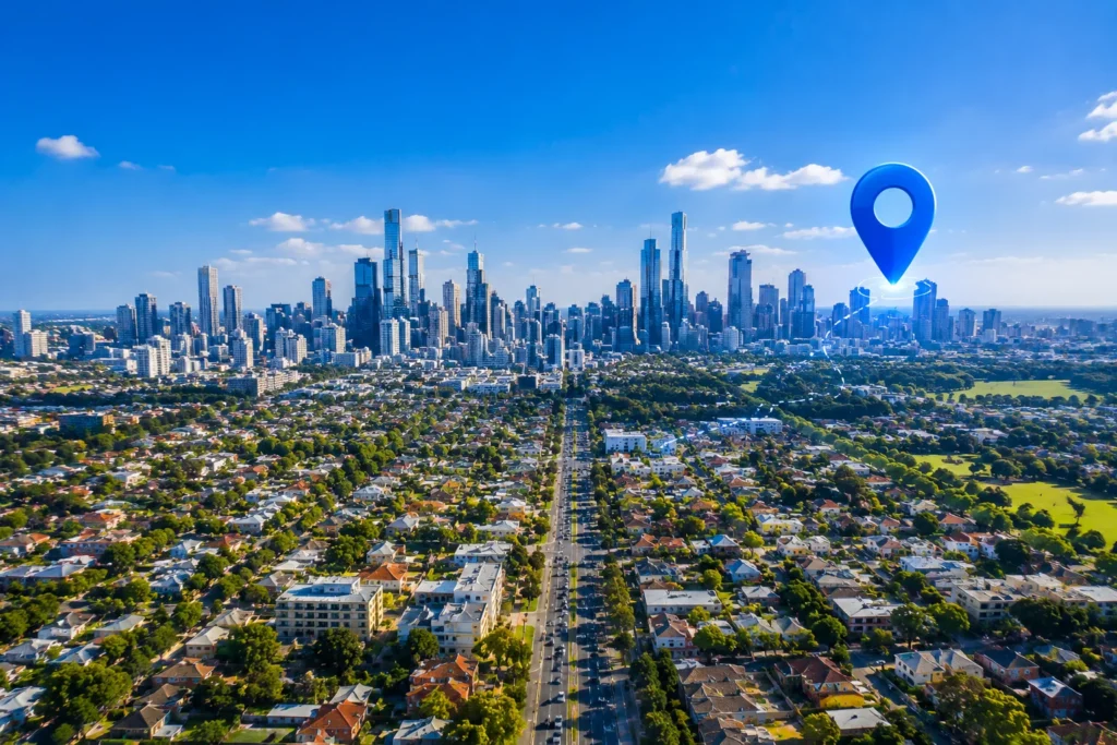 Melbourne city skyline where Plumb Construct provides professional plumbing services