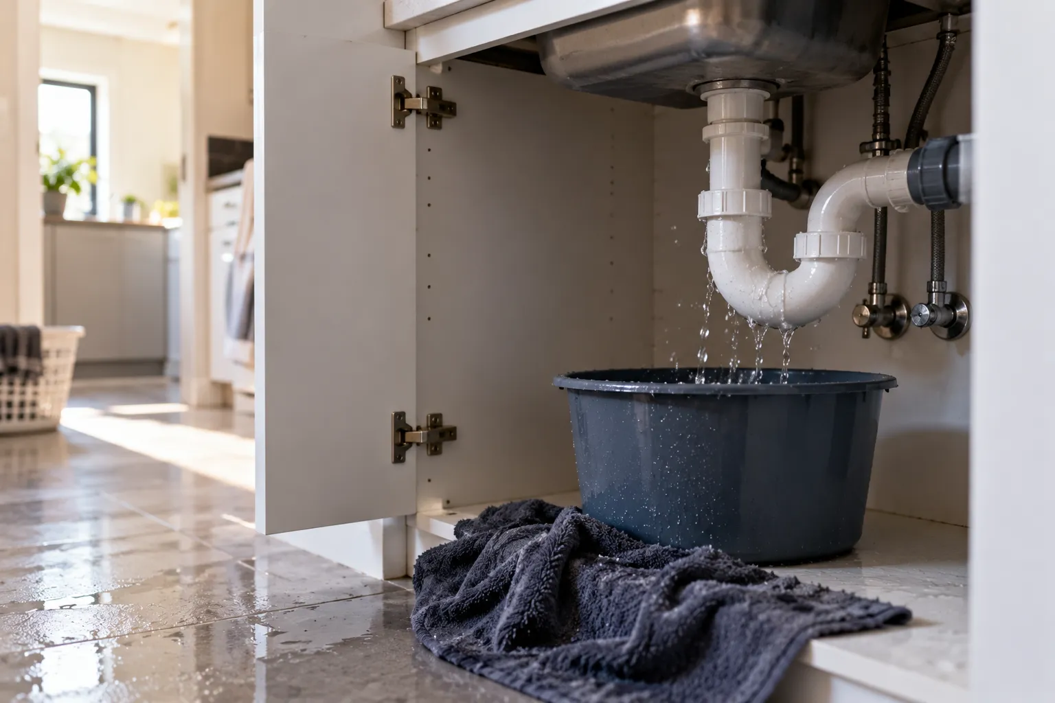 Plumber repairing a toilet, one of the urgent plumbing repairs in a Victorian rental