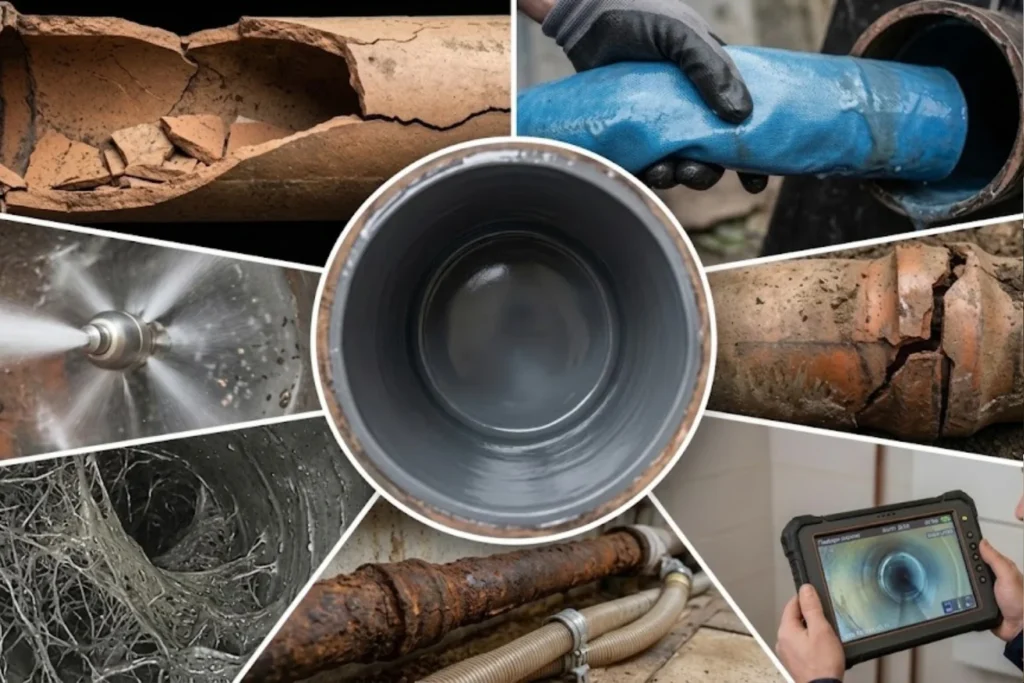 Tree roots in sewer pipes in an older Melbourne home